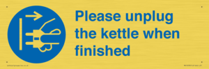 Please unplug the kettle when finished